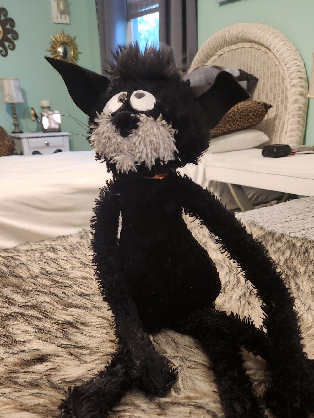Hallmark Roscoe The Cat Halloween Black Plush Stuffed Cat